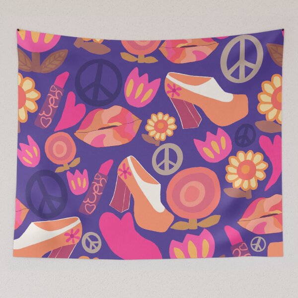 Item preview, Feeling Groovy Purple designed and sold by jennyblairarts.