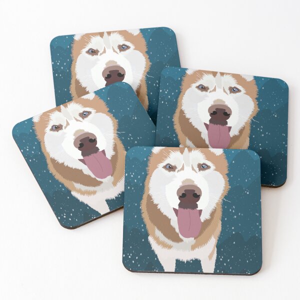 Item preview, Copper Siberian Husky Print PawPrintsBySher designed and sold by pawprintsbysher.
