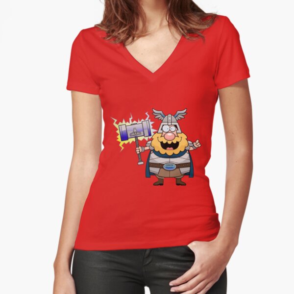 Love and Thunder from Thor Fitted V-Neck T-Shirt