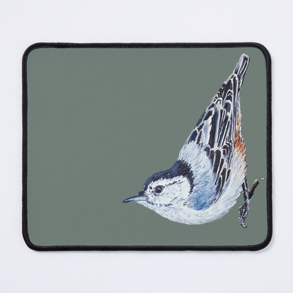 Item preview, White Breasted Nuthatch - wild bird painting (no background) designed and sold by Emily Bickell.