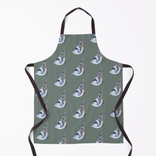 Item preview, White Breasted Nuthatch - wild bird painting (no background) designed and sold by Emily Bickell.