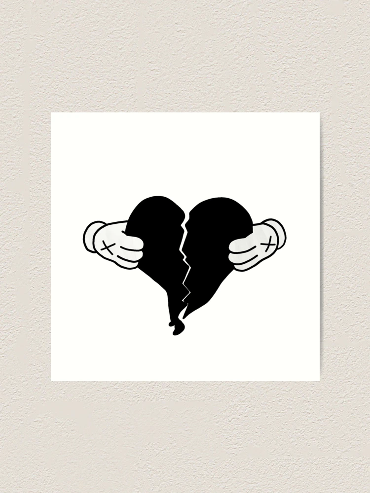 【FAKE HEART】Black farp,small,wall_texture,