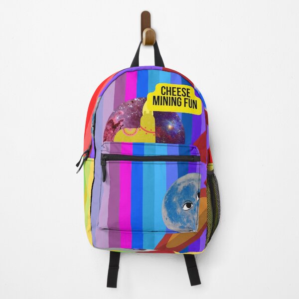 Item preview, Two Kids in Love in the Stripe House Traveling in a Rocket to Mine Cheese with a Wise Friend designed and sold by SnarkyTeesMugs.