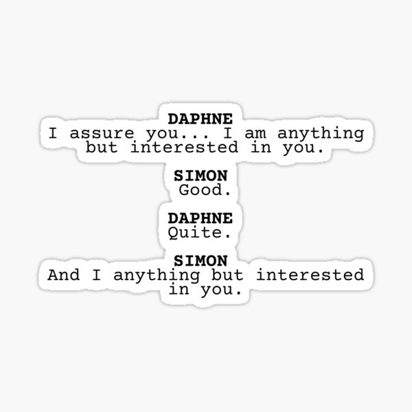 Aperçu de l'œuvre Daphne & Simon - Bridgerton Scripts créée et vendue par erinaceous.