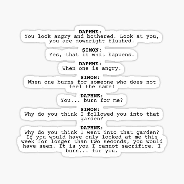 Aperçu de l'œuvre Daphne & Simon - Bridgerton Scripts créée et vendue par erinaceous.