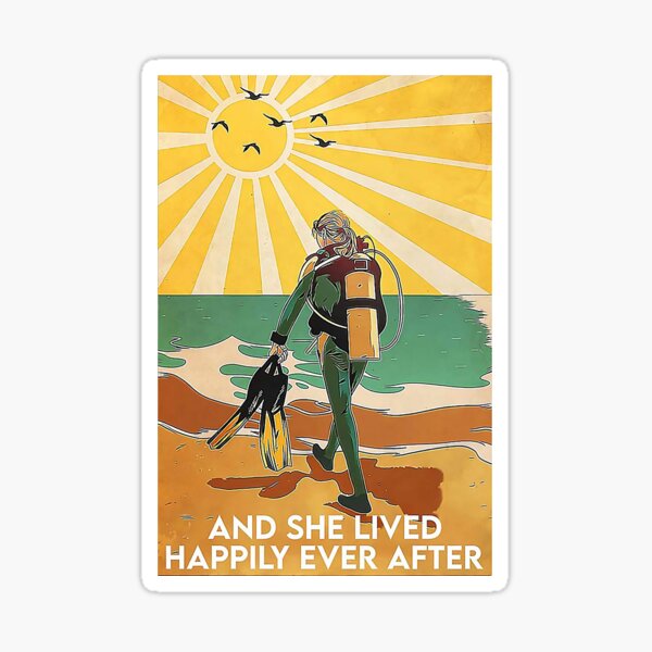 Item preview, Scuba Diving And She Lived Happily Ever After designed and sold by TaryGambit95.