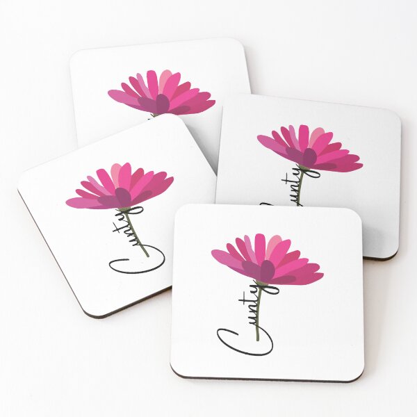 Item preview, Delicate Fucking Flowers - Cunty - Pink Flower designed and sold by The Misadventures of Jo.