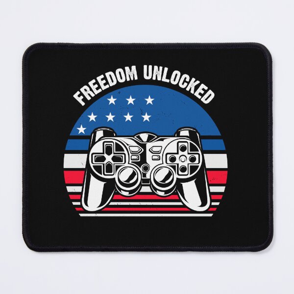 Item preview, Freedom Unlocked 4th Of July Gamer Retro vintage Style designed and sold by Mansn.