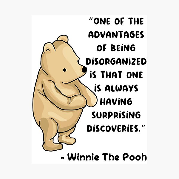 Impression Photo Citation De Winnie L Ourson Par Unhingedheather Redbubble