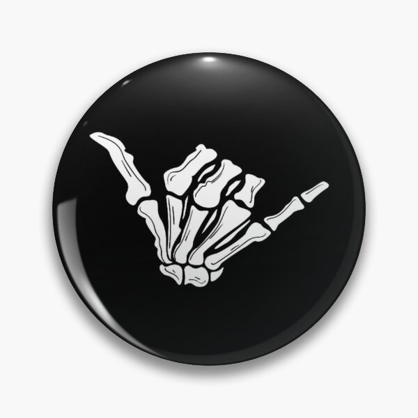 Item preview, Hang Ten Skeleton Hand Sign in White designed and sold by BEyourself be.