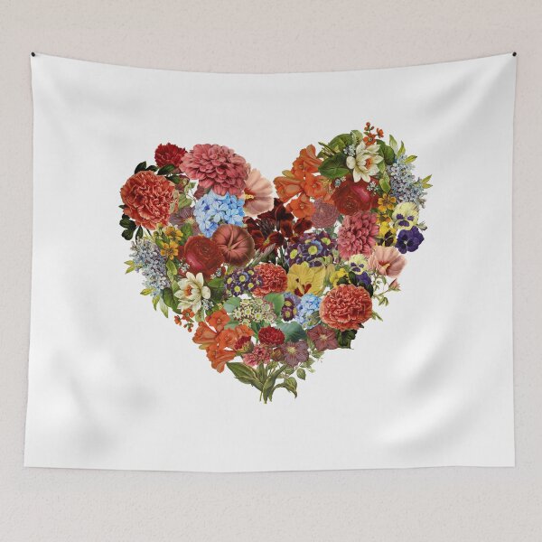 Item preview, Vintage Flower Heart designed and sold by beyoncecatsocks.