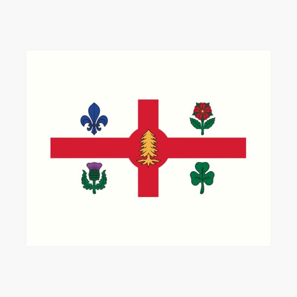 Item preview, Flag of Montreal, Quebec designed and sold by brigadeiro.