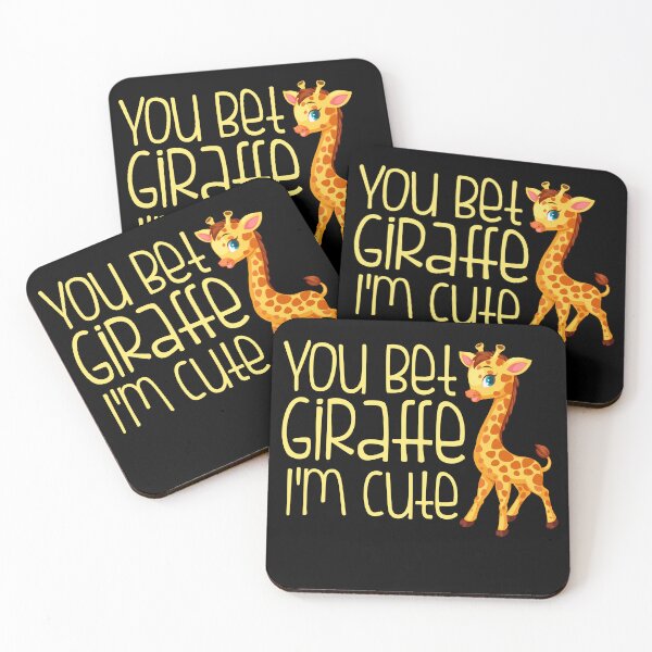 Item preview, You Bet Giraffe I'm Cute Cute  Animal  designed and sold by AMERZAGUE DESIGN.