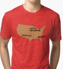 Ogdenville, North Haverbrook and Brockway Tri-blend T-Shirt