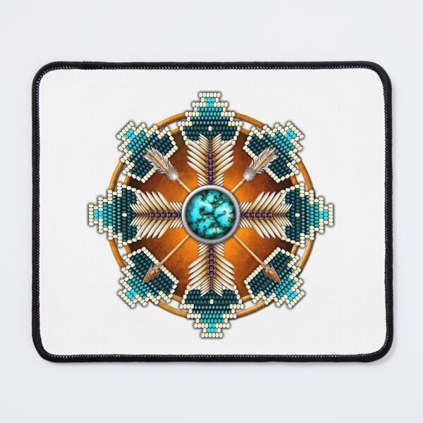 Item preview, Turquoise Native American Style Mandala designed and sold by AniyahDuBuque.
