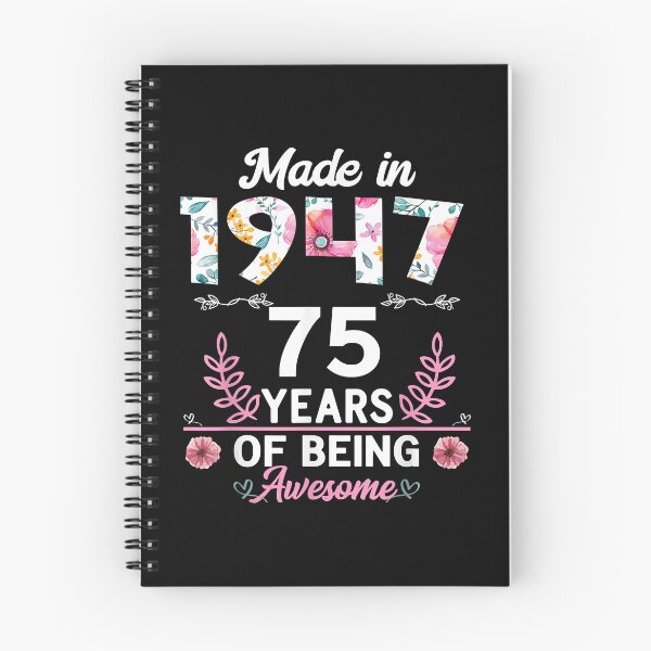 Item preview, 75 Years Old Gifts 75th Birthday Born in 1947 Women Girls T-Shirt designed and sold by maverickbott.