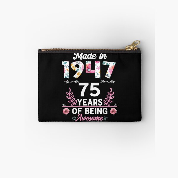Item preview, 75 Years Old Gifts 75th Birthday Born in 1947 Women Girls T-Shirt designed and sold by maverickbott.
