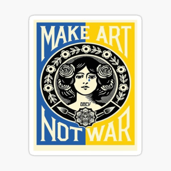 Item preview, Make Art Not War designed and sold by ThuyHoangCRV.