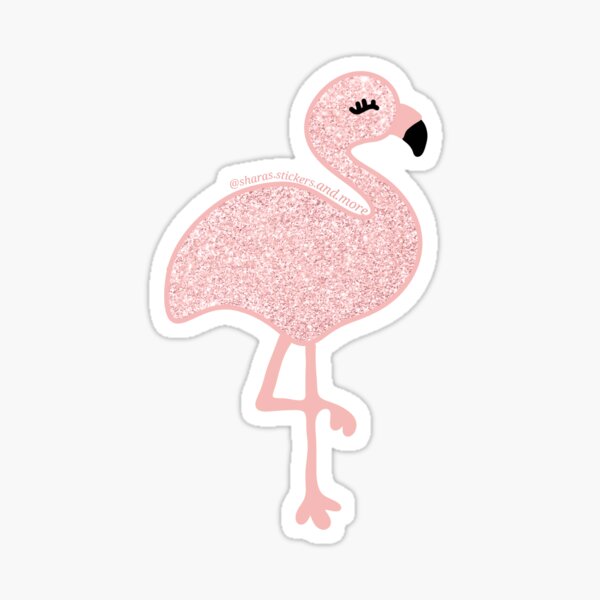 Pink Flamingo Bird Bumper Laptop Truck Car Sticker 