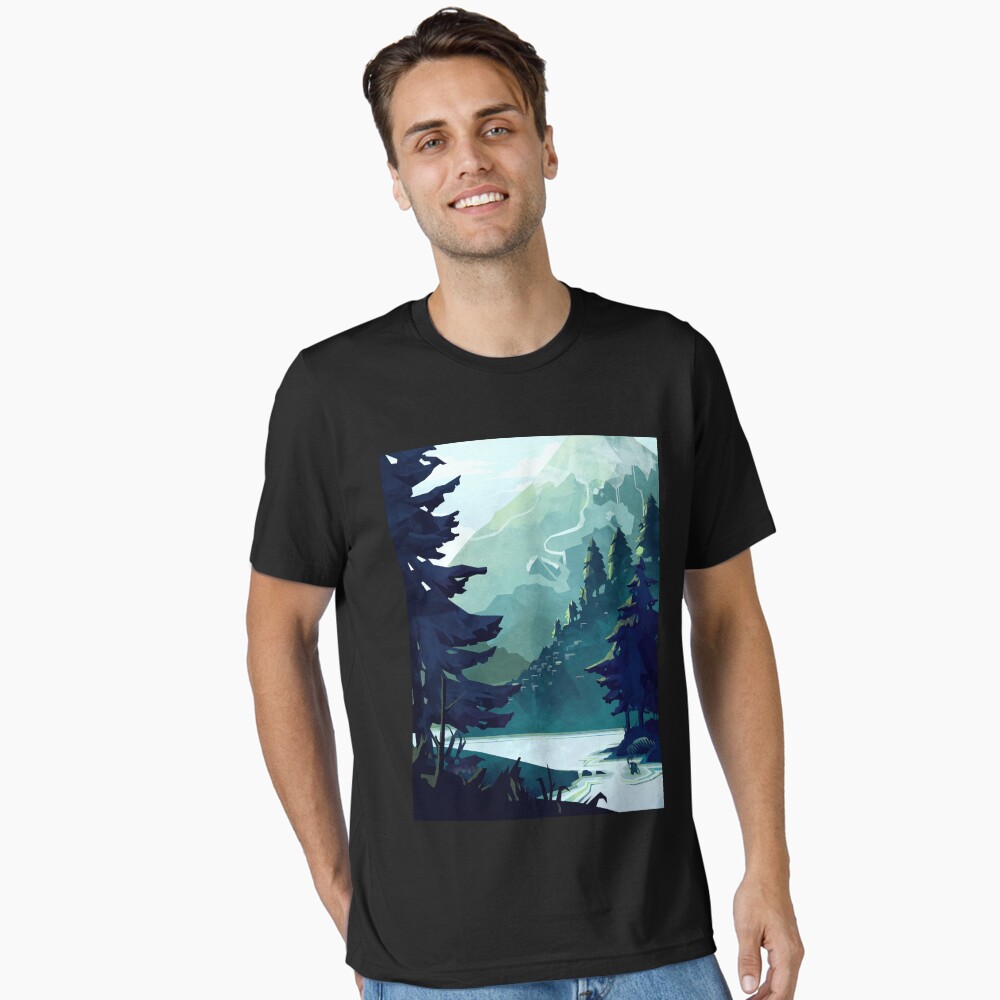 Vista previa del artículo con la obra «Camiseta esencial», diseñado y vendido por MicaelaDawn.