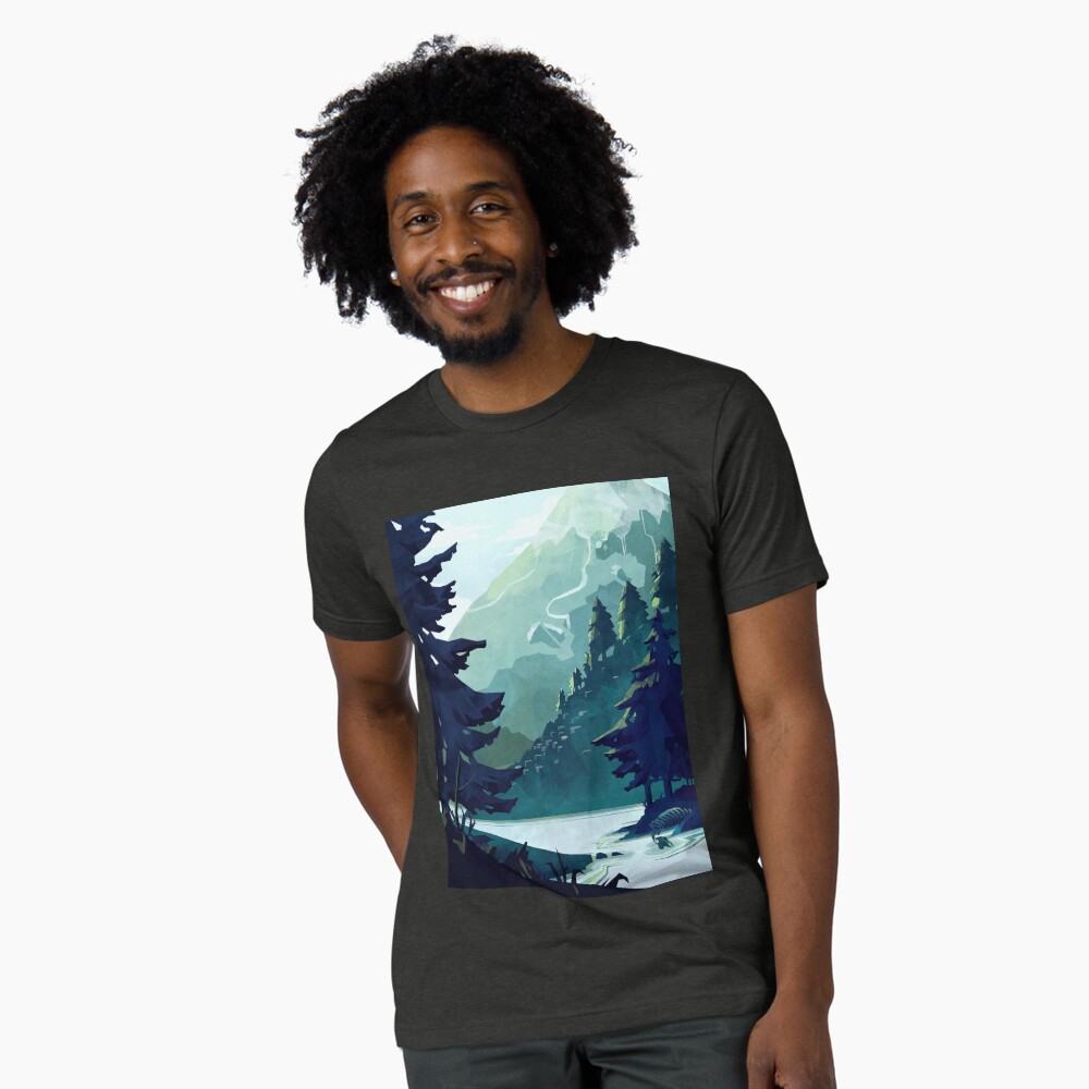 Vista previa del artículo con la obra «Camiseta de tejido mixto», diseñado y vendido por MicaelaDawn.