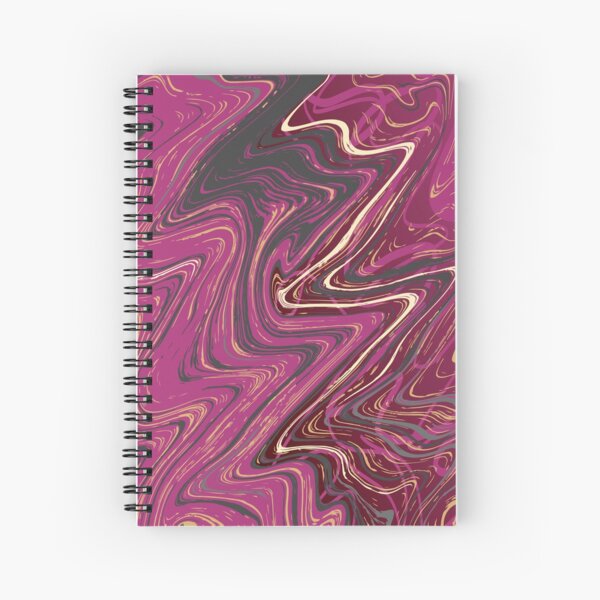 Marble technique. Ebru suminagashi texture Spiral Notebook for Sale by  MilaOkie