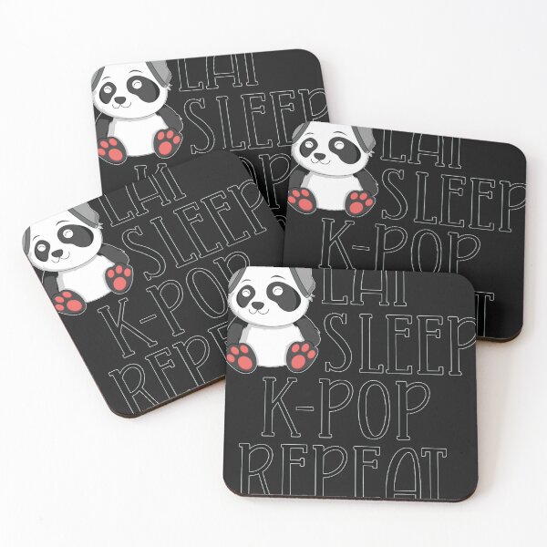 Item preview, Eat Sleep K-Pop Repeat T-Shirt Korean Panda KPop Kawaii Essential designed and sold by MaldeneMar.