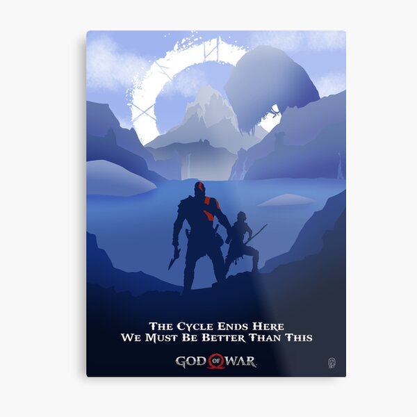Blade of Olympus. God of War poster. Digital edition