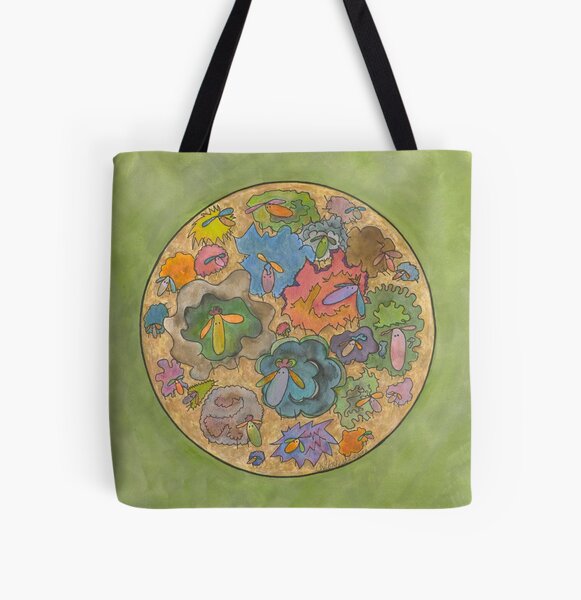 "Art Yarn Spinners' Flock" Tote Bag for Sale by ChillonLeachArt Redbubble