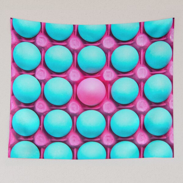 Item preview, Be different creative vision art, pastel eggs flat lay pattern designed and sold by Shifa19.