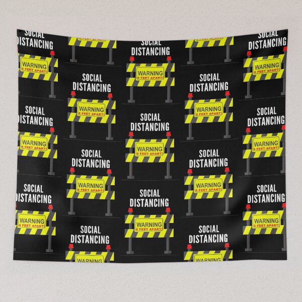 Item preview, Social Distancing, 6 Feet Apart, Warning, T-shirt Classic T-Shirt designed and sold by SaskiaGeyerd.