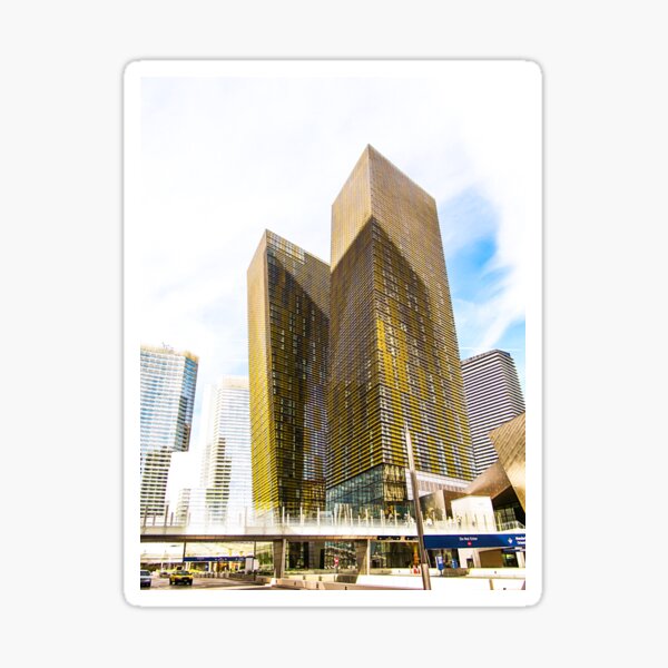 Item preview, twin yellow buildings at Las Vegas, USA designed and sold by Mrvell.