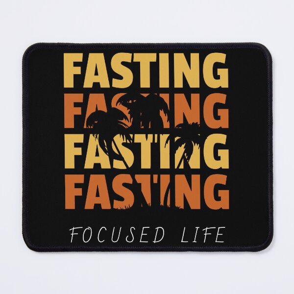 Item preview, Fasting Focused Life-Black Background designed and sold by Trendi61.