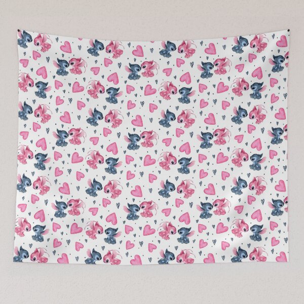 Item preview, Lilo and Stitch digital paper Watercolor heart designed and sold by JakeGoodwin.