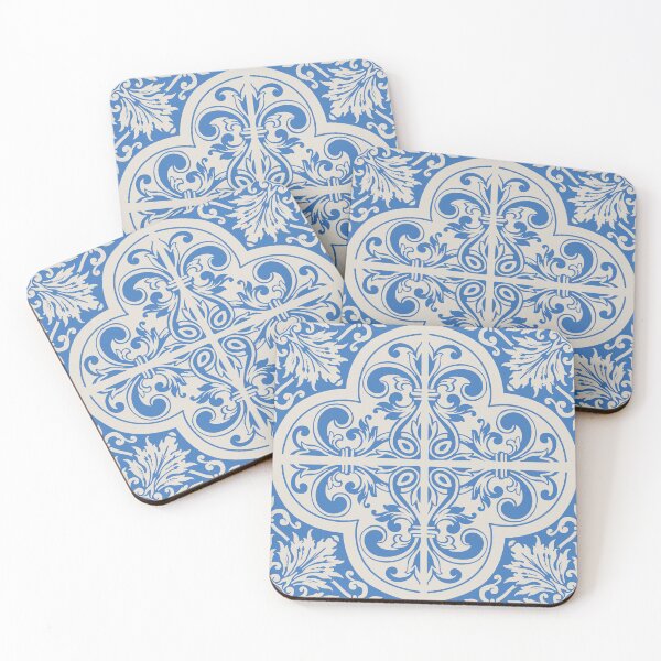 Item preview, Azulejo Tile - Blue Portuguese tile - Colorful Azulejo - Blue tile designed and sold by NotUrAverageART.