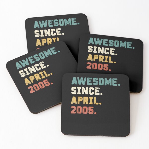 Item preview, 17 Years Old Gifts Awesome Since April 2005 17th Birthday T-Shirt designed and sold by jadynbennionv.