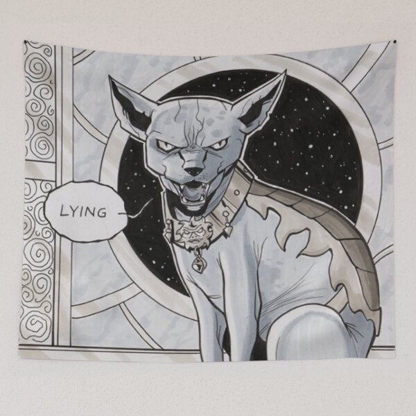Item preview, lying cat saga monster designed and sold by campagnamariaa.