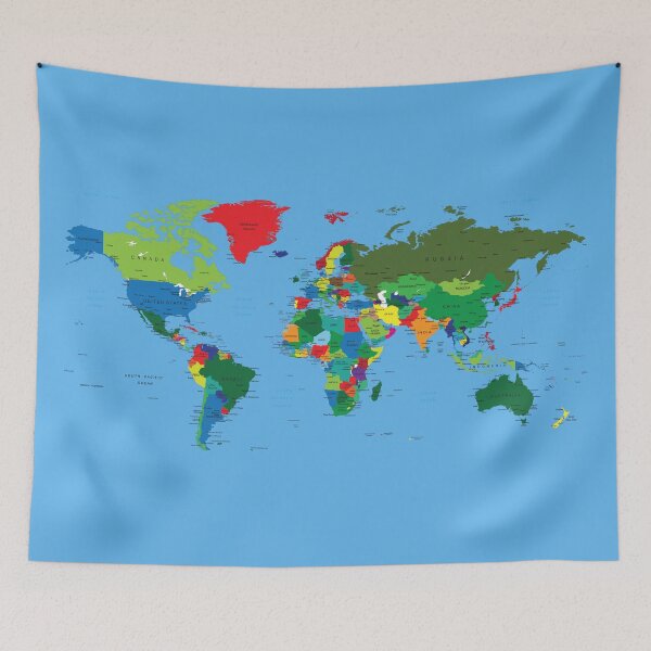 Item preview, World Map designed and sold by abbazabba.