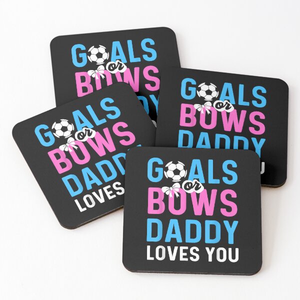 Item preview, Gender Reveal Goals Or Bows Daddy Loves You For New Parents T-Shirt designed and sold by maverickbott.