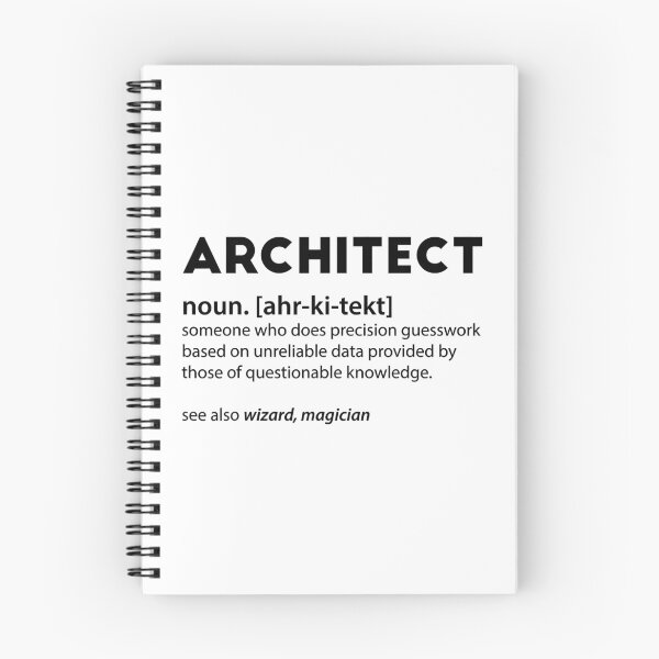 Artikelvorschau, Architekt Bedeutung Substantiv Definition Architektur Sprichwort entworfen und verkauft von levintere.