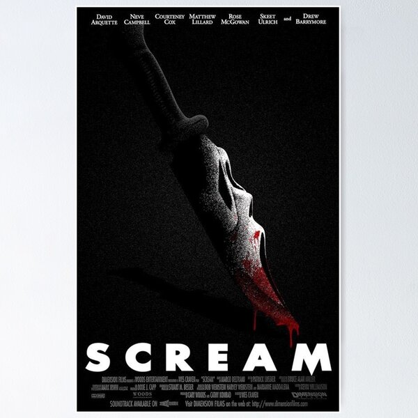 Item preview, scream poster poster designed and sold by campagnamariaa.