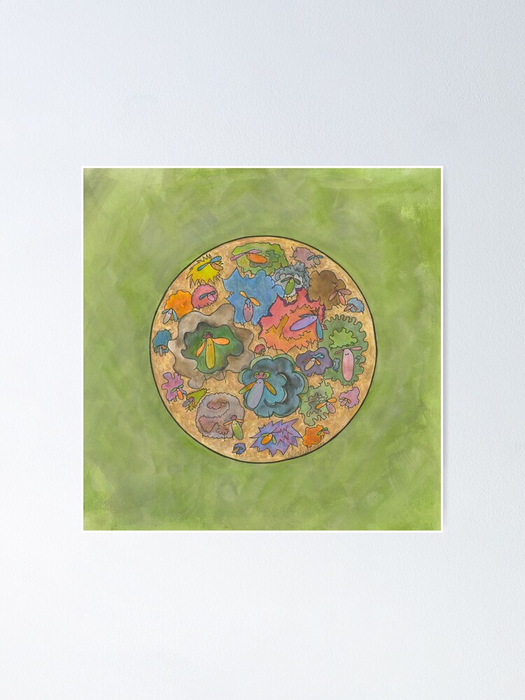 "Art Yarn Spinners' Flock" Poster by ChillonLeachArt Redbubble