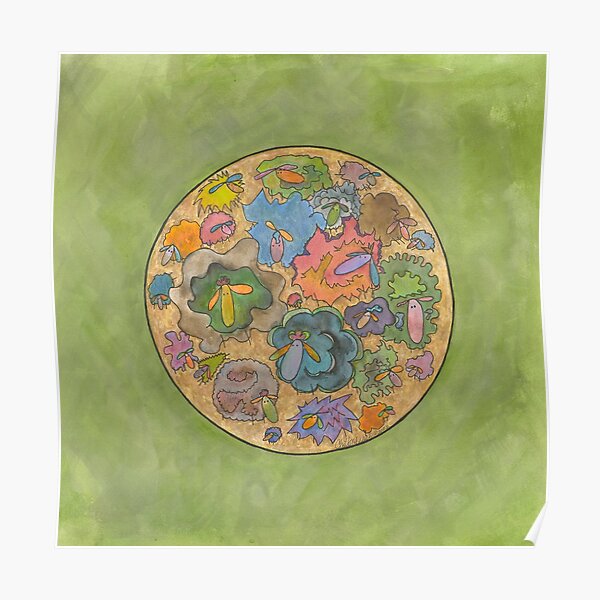 "Art Yarn Spinners' Flock" Poster by ChillonLeachArt Redbubble