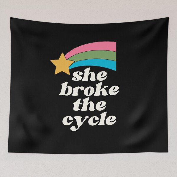 Item preview, She Broke The Cycle (In Black) designed and sold by TrippyHistory.