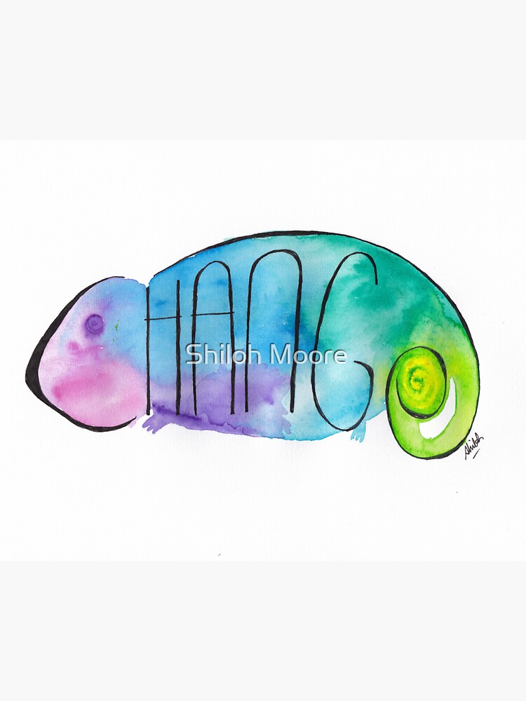 Thumbnail 3 of 3, Sticker, Chameleon of Change designed and sold by Shilissimo.