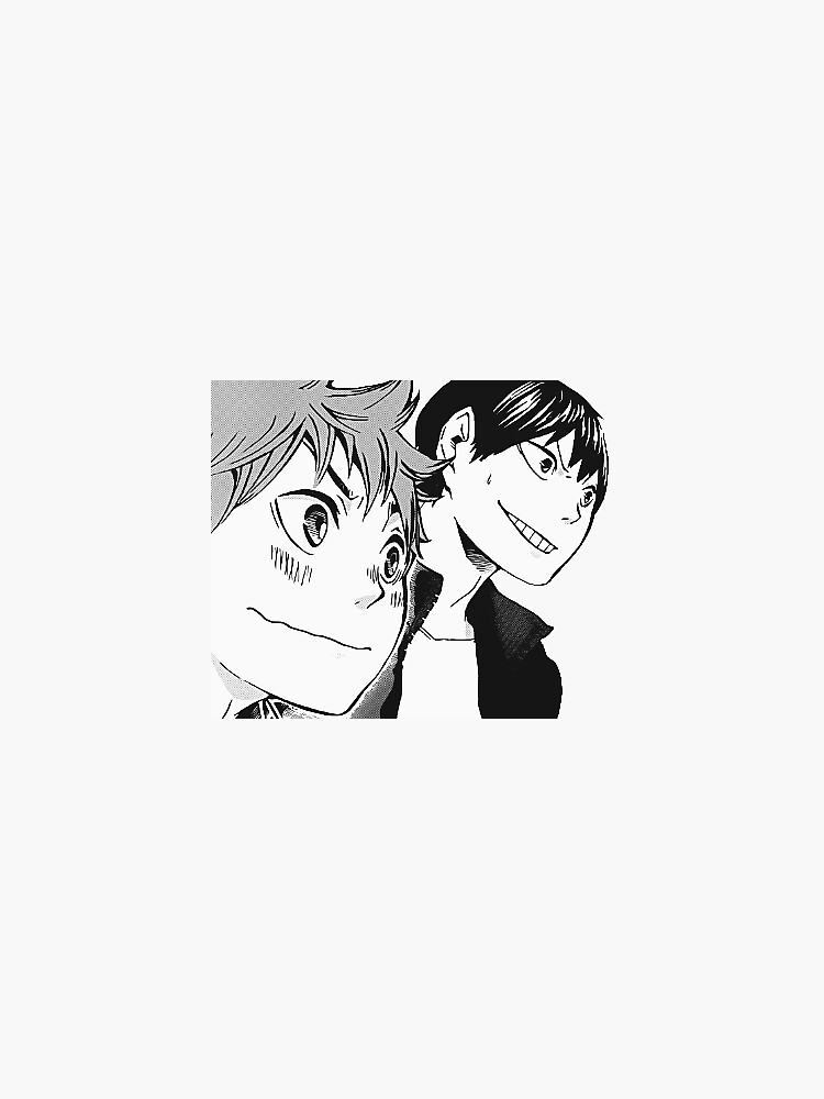 Haikyuu Sticker Kageyama Tobio And Hinata Shoyo Sticker By Cloc765 Redbubble