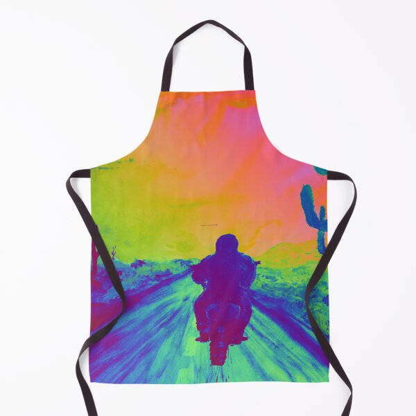 Item preview, Driving on a motorcycle in the sunset with cactus on the road designed and sold by sweetees4u.