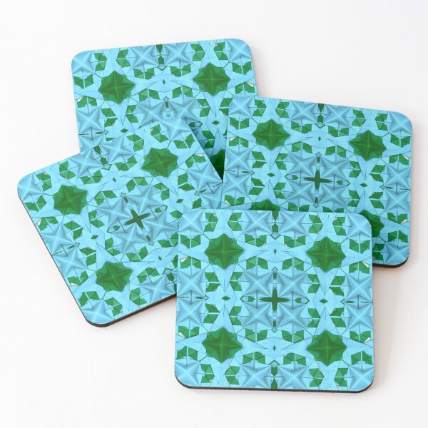 Item preview, Origami stars pattern, green and blue designed and sold by Meo Design.