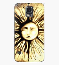 op art sun face astrology stars deco man in moon art Case/Skin for Samsung Galaxy