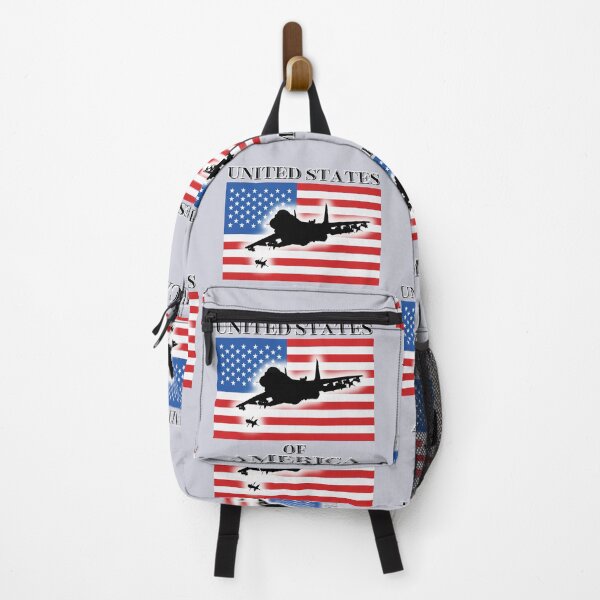 Item preview, United States of America with Fighter Jet designed and sold by AmericaFreedom.